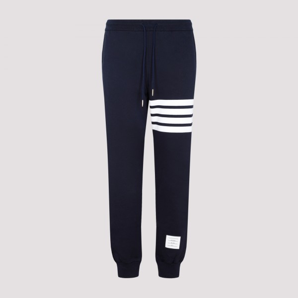 Shop Thom Browne Classic 4-bar Sweatpants 3 In Navy
