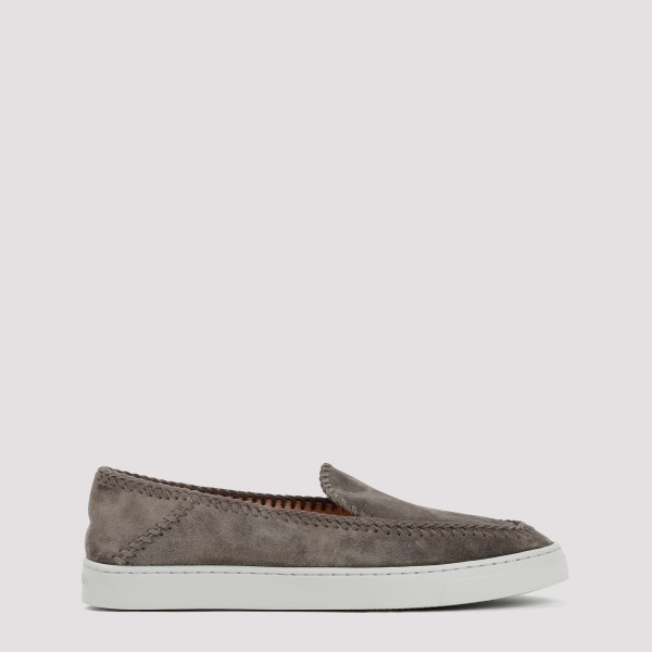 Shop Giorgio Armani Slip On Shoes 38+ In Tundra