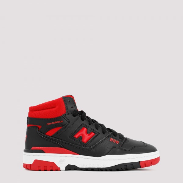 Shop New Balance 650 High Top Sneakers 41+ In Black Red