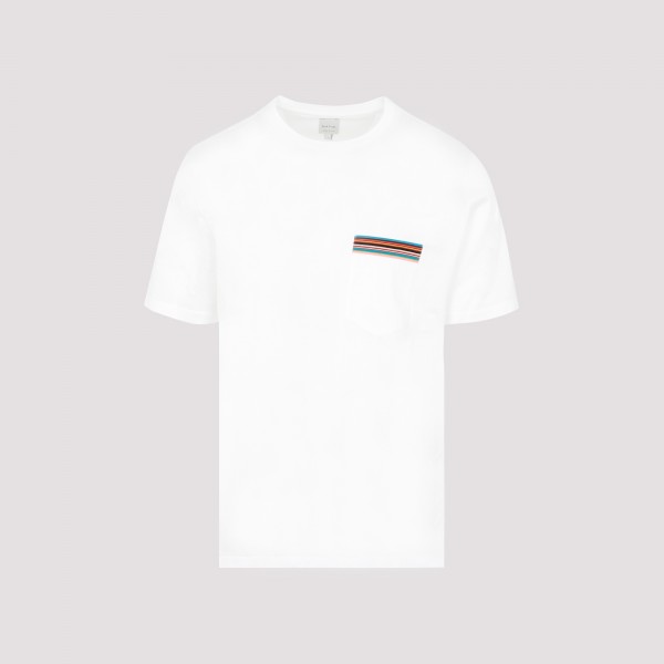 Shop Paul Smith Striped T-shirt S In White