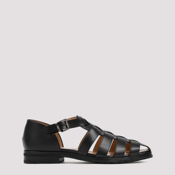 Shop Paraboot Ferret Sandals 9+ In Noir