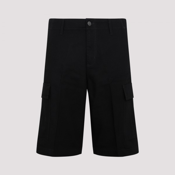 Shop Carhartt Wip Regular Cargo Shorts 29 In Black