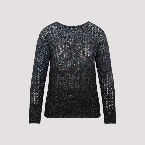 Shop Maison Margiela Crewneck Sweater S In F Dark Blue