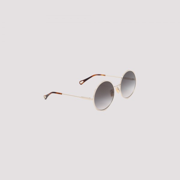 Shop Chloé Sunglasses 60 In Gold Gradient Grey