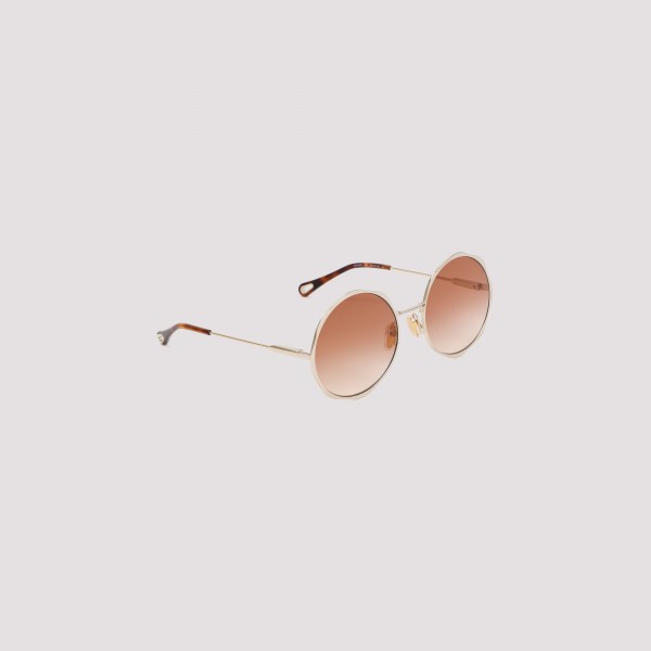 Shop Chloé Sunglasses Unica In Gold Gradient Brick