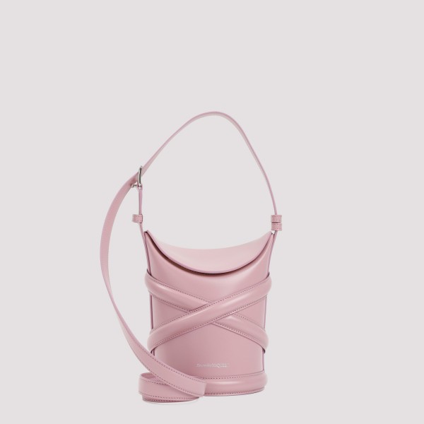 Shop Alexander Mcqueen The Curve Small Bag Unica In Antic Pink