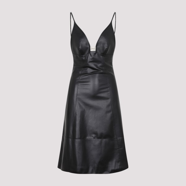Shop Loewe Anagram Strappy Dress 36 In Black