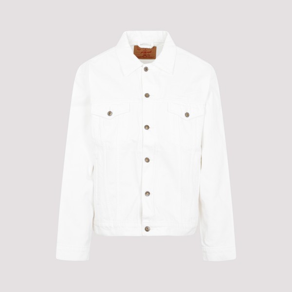 Shop Y/project Classic Wire Denim Jacket S In White