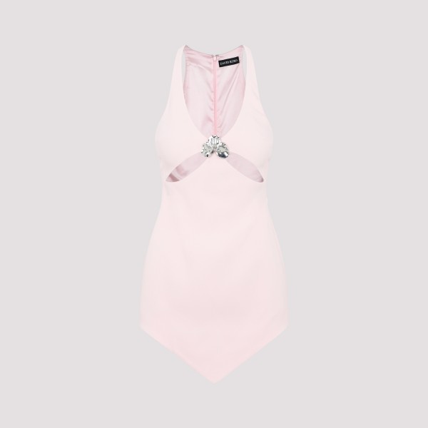 Shop David Koma Mini Dress 10 In Baby Pink