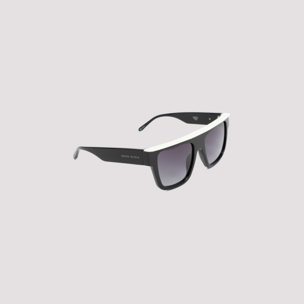 Shop Magda Butrym Sunglasses Unica In Black White