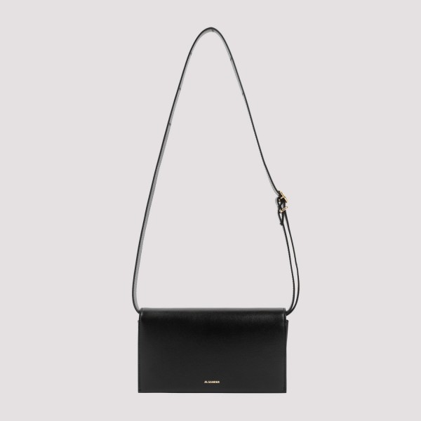 Shop Jil Sander All-day Buckle Bag Unica In Black