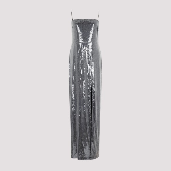 Shop Rotate Birger Christensen Rotate Sequin Slit Dress 36 In Black