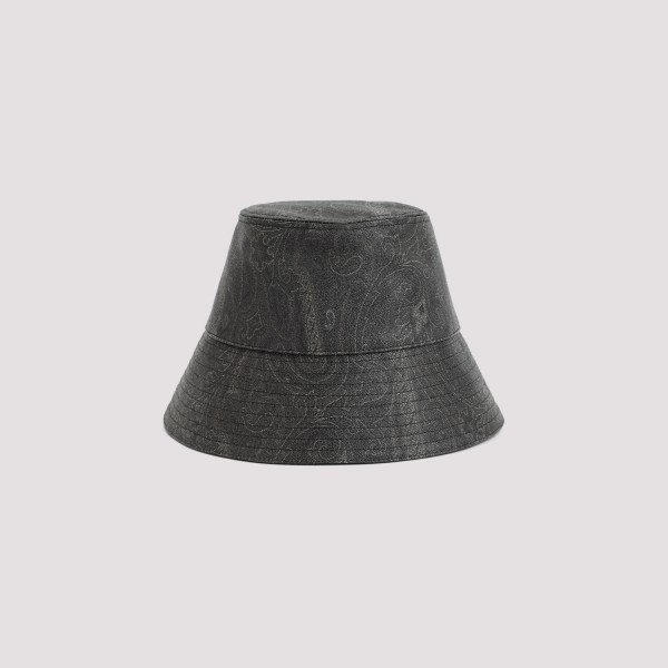Etro Cotton Hat In Black