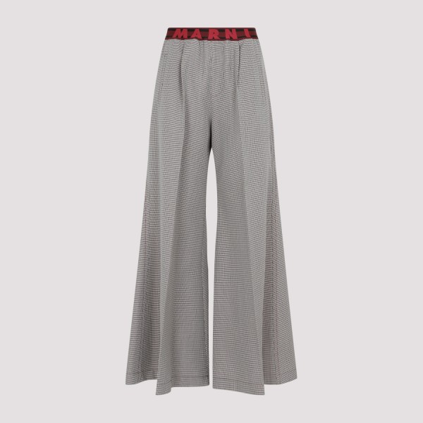 Shop Marni Wool Pants 40 In Pdr Ruby
