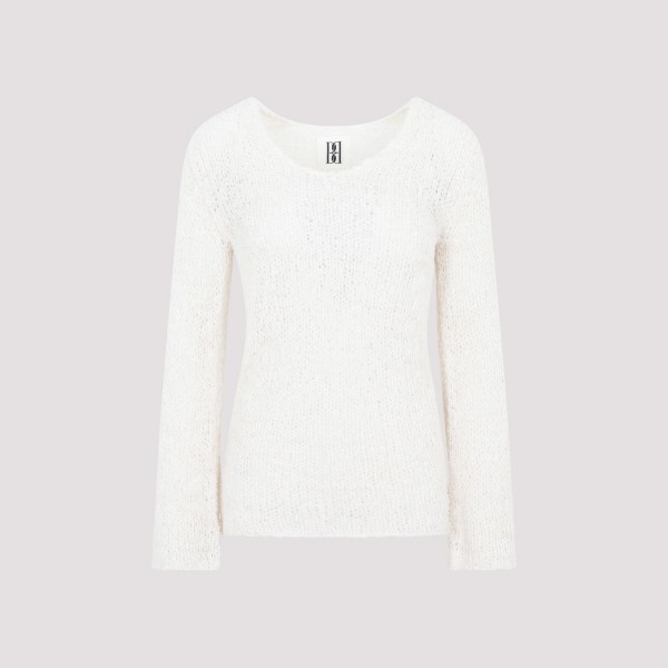 Shop By Malene Birger Pelira Pullover M In Z Soft White