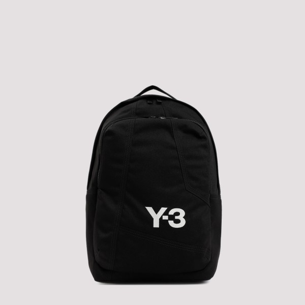 Y-3 Men's Logo Zip-up Backpack In Black