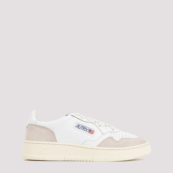 Shop Autry Medalist Suede Low Sneakers 37 In Suede White