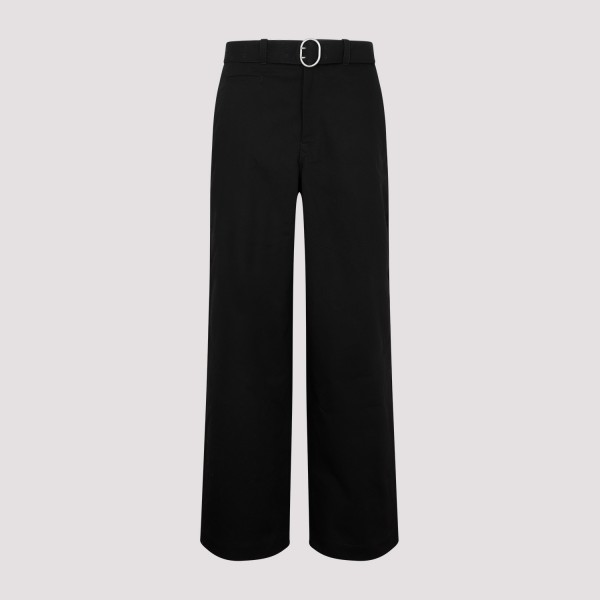 Shop Jil Sander Trousers 50 In Black