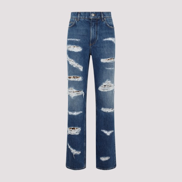 Shop Dolce & Gabbana Cotton Jeans 40 In S Blue