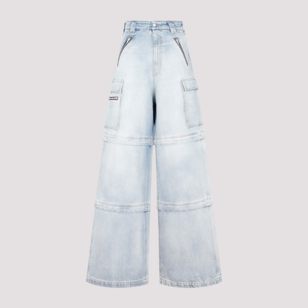 Shop Vetements Transformer Baggy Jeans 25 In Light Blue