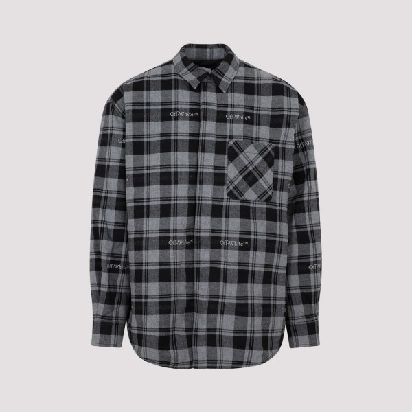 OFF-WHITE Checked Flannel Grey/Black