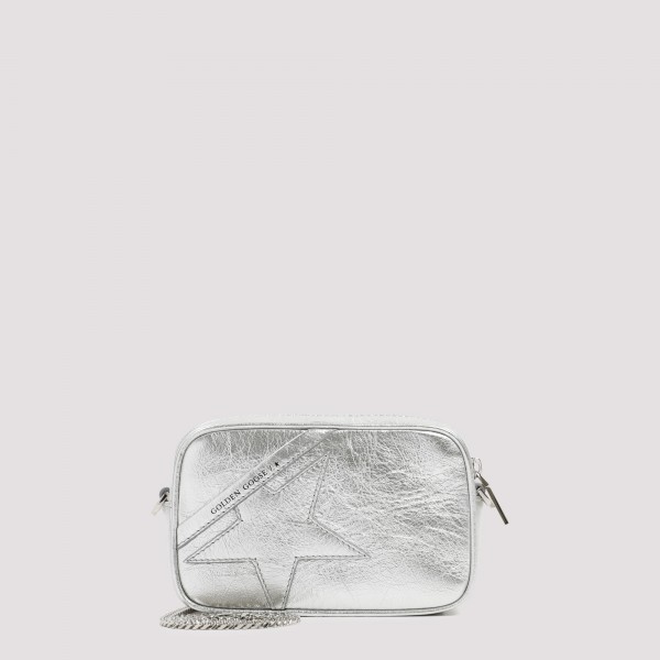 Shop Golden Goose Mini Star Bag Unica In Silver