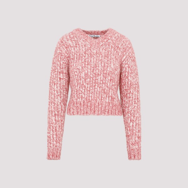 Shop Acne Studios Wool V Neck Sweater M In Brh Off White Multi