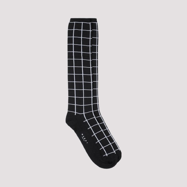 Shop Marni Nylon Socks M In Chn Black