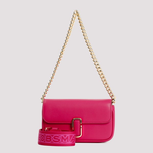 Shop Marc Jacobs The Mini Soft Shoulder Bag Unica In Lipstick Pink