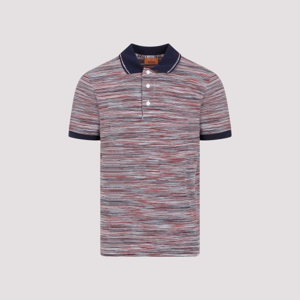 Shop Missoni Cotton Polo M In Fs Red Vlue Space
