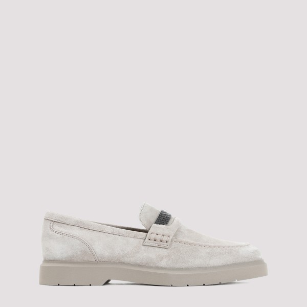 Shop Brunello Cucinelli Loafers 39 In C Ice
