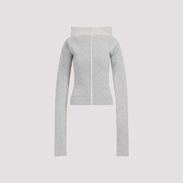Shop Rick Owens Cowl Pullover M In Pearl