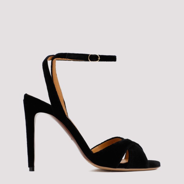 Shop Ralph Lauren Collection Kandice Heel Sandal 38 In Black