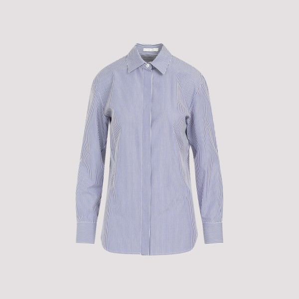 Shop The Row Derica Shirt 4 In Wbl White Blue