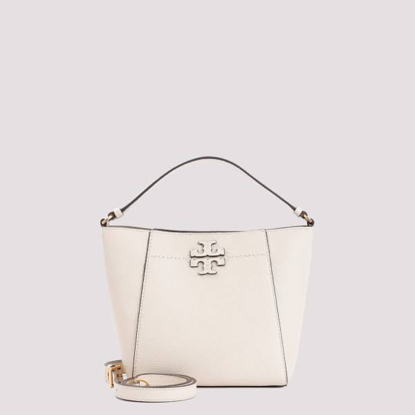 Shop Tory Burch Mcgraw Small Bucket Bag Unica In Brie