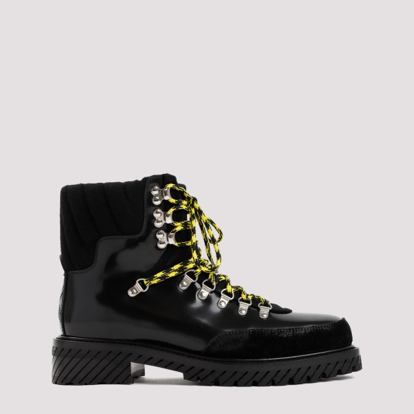 Shop Off-white Off White Gstaad Lace Up Boots 44 In Black