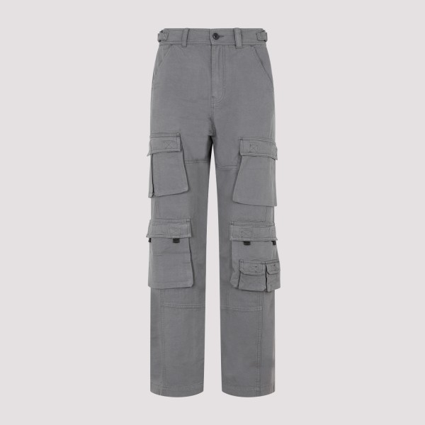 Shop Martine Rose Twist Seam Cargo Pants 52 In Grey Grey