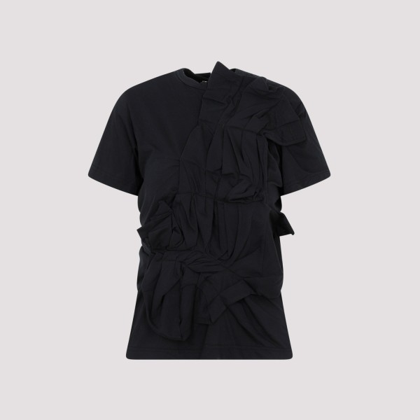 Shop Comme Des Garçons Cotton T-shirt Xs In Black