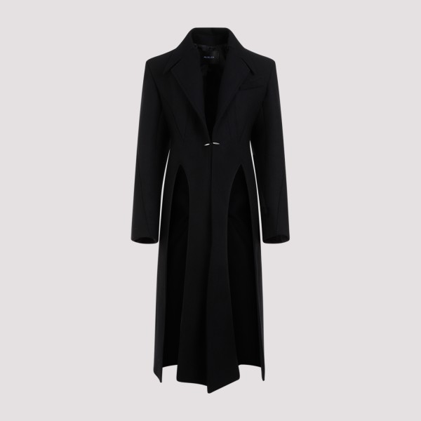 Shop Mugler Coat 34 In Black