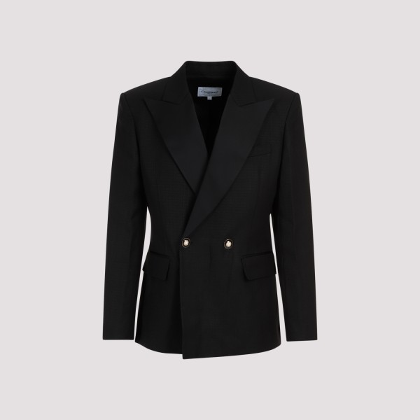 Shop Casablanca Tuxedo Jacket 50 In Black