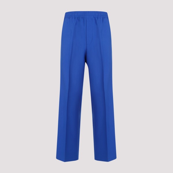 Shop Gucci Straight Pants 48 In Electric Blue