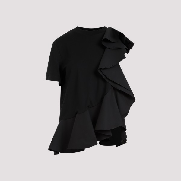 Shop Alexander Mcqueen Cotton T-shirt 38 In Black