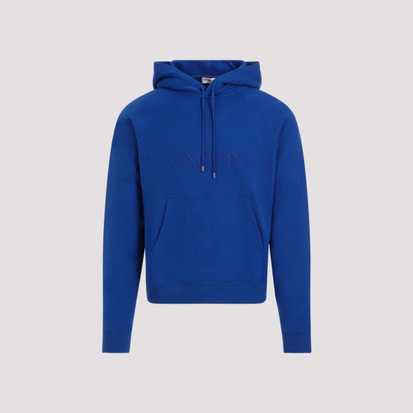 Saint Laurent Loewe Shearling Workwear Jacket In Bleu