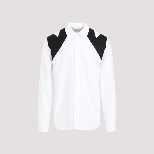 Shop Alexander Mcqueen Cotton Shirt 15+ In White