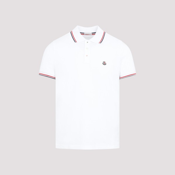 Shop Moncler Ss Polo T-shirt S In White