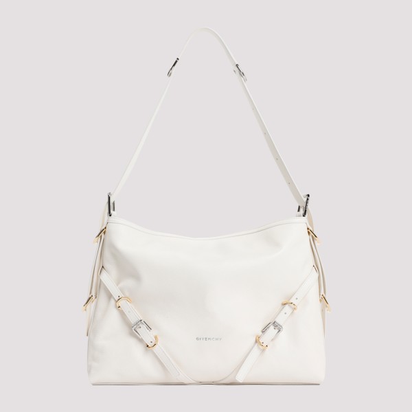 Shop Givenchy Voyou Medium Bag Unica In Ivory