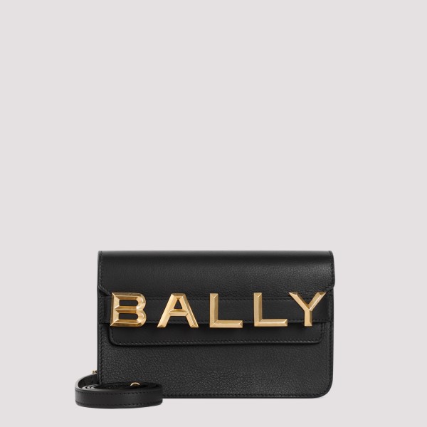 Bally Logo Grained Calf Leather Shoulder Bag Unica