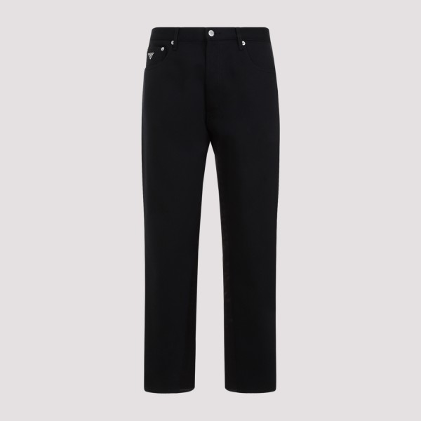 Shop Prada 5 Pockets Denim Jeans 33 In F Black