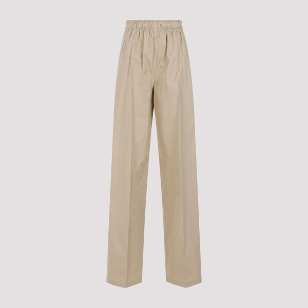 Shop Prada Cotton Trousers 38 In F Corda