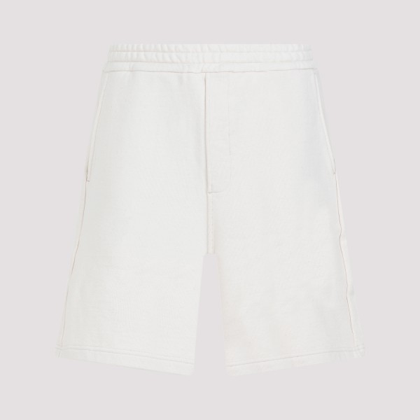 Shop Prada Cotton Bermuda Shorts L In F Naturale